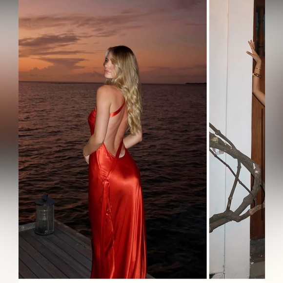 NWT Arcina Ori Monique Dress in Rust red - Picture 6 of 14